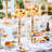 24PCS 50cm/19.7” Wedding Flower Vase Metal Gold Floral Stand for Table