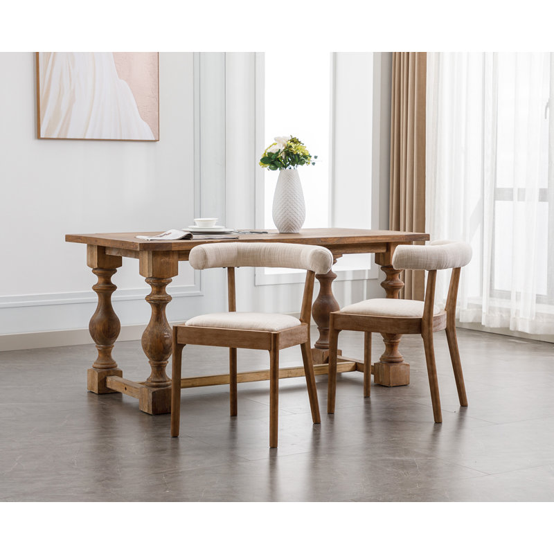 Ayman Solid Back Side Chair, Beige
