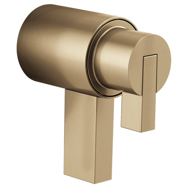 Litze Thermostatic Shower Faucet with TempAssure, Luxe Gold, Lever