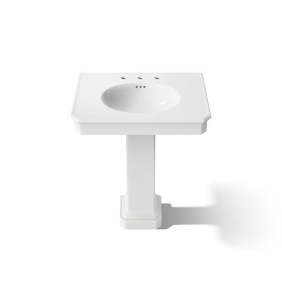 Claude by Studio McGee 30" Rectangular Pedestal Bathroom Sink