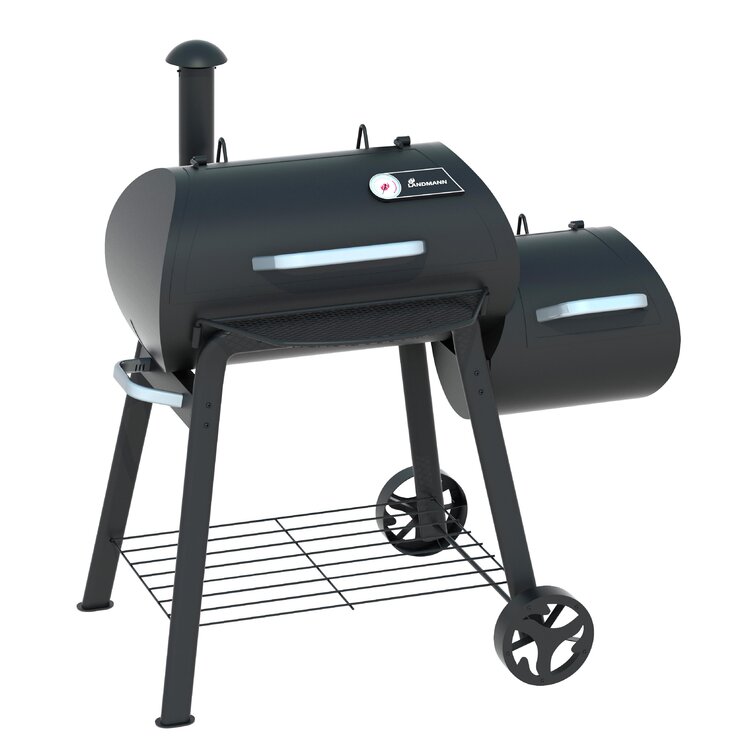 Epic International Offset Propane Portable 411 Square Inches Smoker & Grill