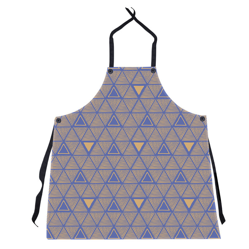 Patricia Geoffrey Bib Apron, Blue/Orange