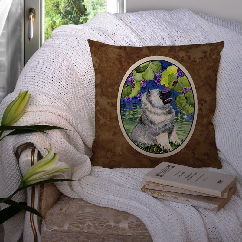 Coussin décoratif intérieur / extérieur Keeshond