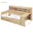 Wooden  Multi-Functional Daybed With Storage Shelves, 2 Storage Drawers And  Study Desk-485224637-485224635