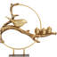 Sculpture en pierre polystone sur une branche