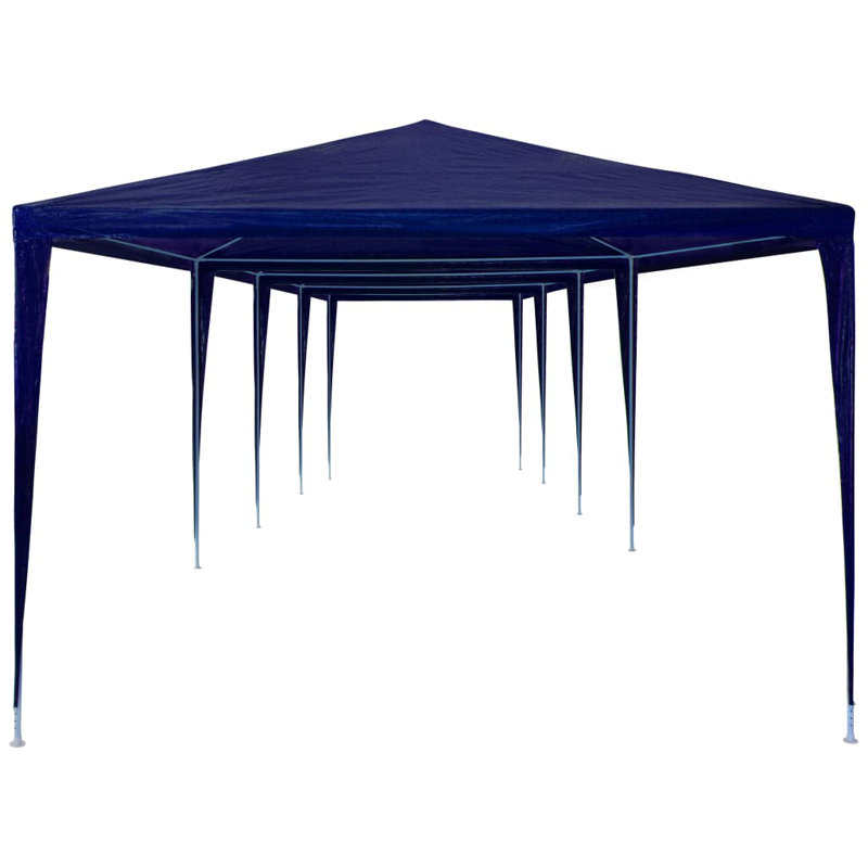 12m x 3m Steel Party Tent, Blue