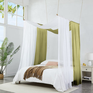 2 Bed Canopy Curtains Bundle. Canopy Bed Curtains Available in Sizes and Many Colors