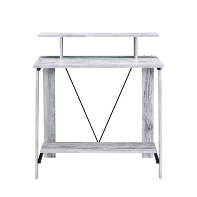 Bureau noir et blanc avec tablette supérieure pour une meilleure performance au travail