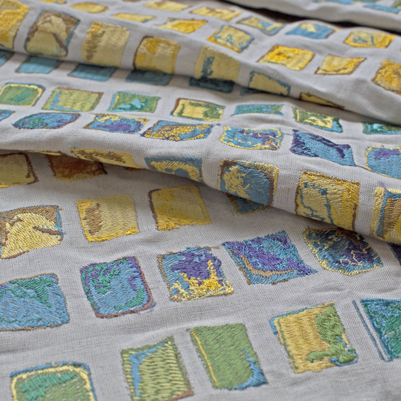 The Met x Ann Gish Tesserae Padded Throw