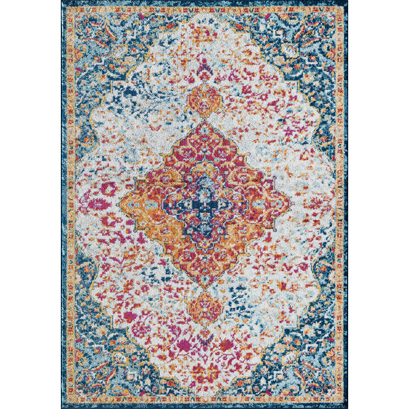 Hailey Vintage Vivid Beauty Area Rug, Rectangle 2'6" x 4'