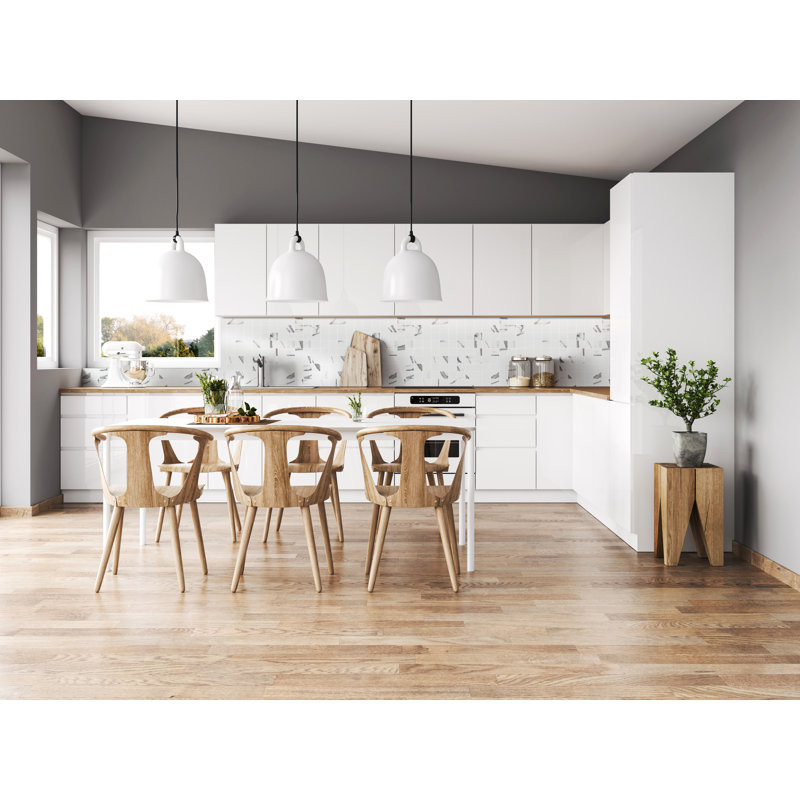 Carreau de faïence en porcelaine mate 3 po x 24 po Velluto Baltic