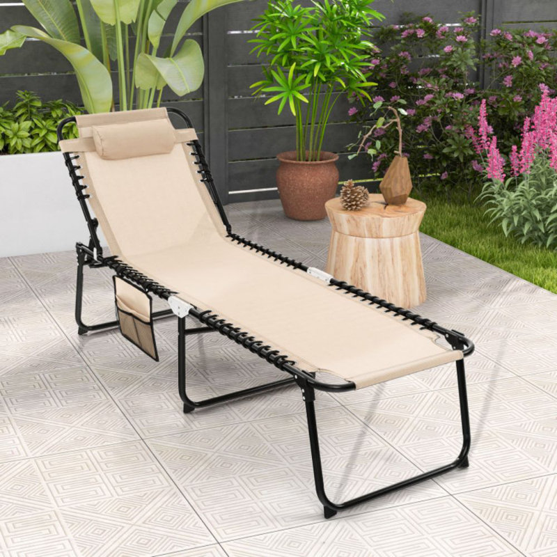 Shontina Outdoor Rust-Resistant Metal Chaise Lounge