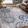 Chartier Machine Woven Floral Area Rug