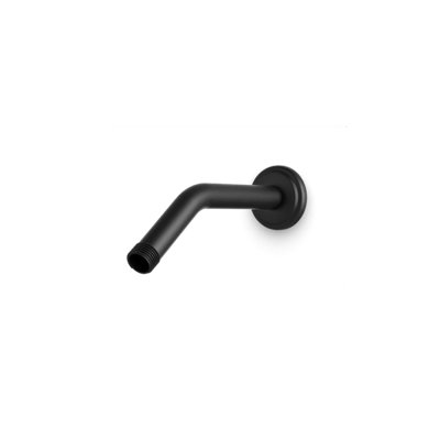 Angled Shower Arm With Classic Escutcheon Polished Nickel