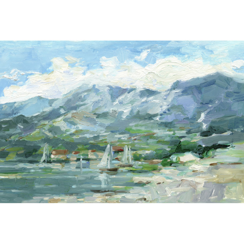 Sailing Along the Coast I by Ethan Harper - Painting, 51cm H x 76cm W, Wrapped Canvas