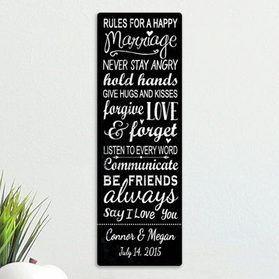 " Rules For A Happy Marriage "