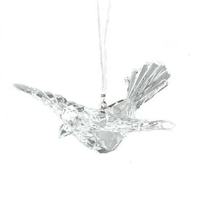 Clear Dove Ornament