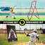 2 rebonds de baseball 2 en 1 et filet de lancer 9 trous