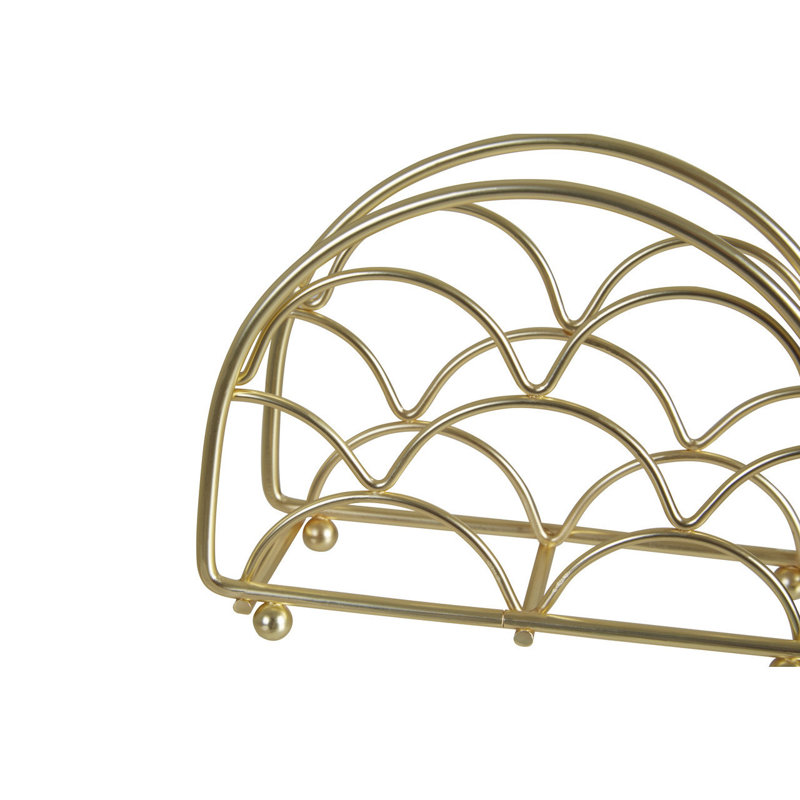 Metal Napkin Holder, Gold