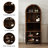 71" Tall Arched Display Bar Cabinet-1283989602