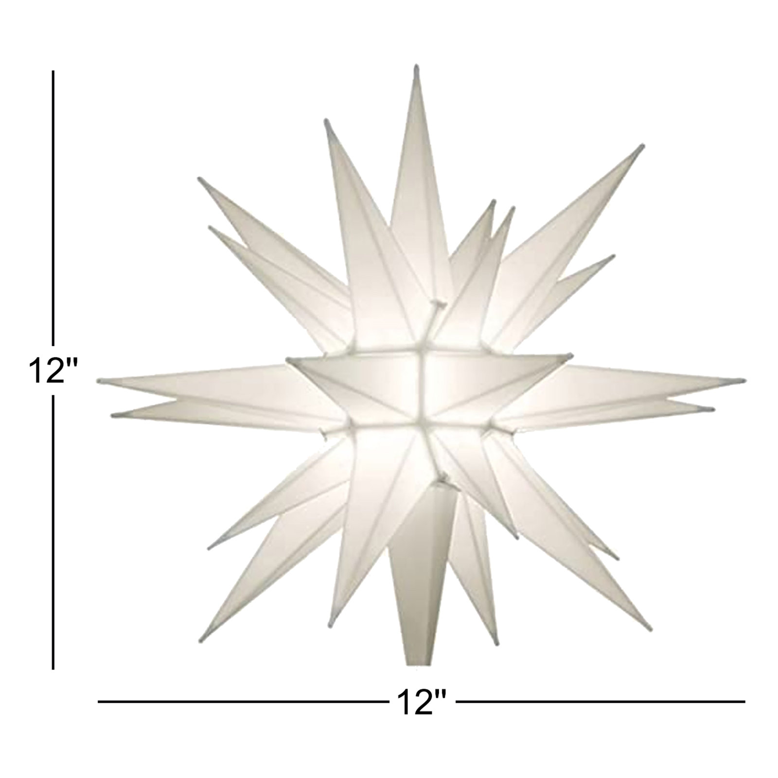 Astrology & Stars Lighted Shatterproof Tree Topper, 12" H x 12" W x 12" D