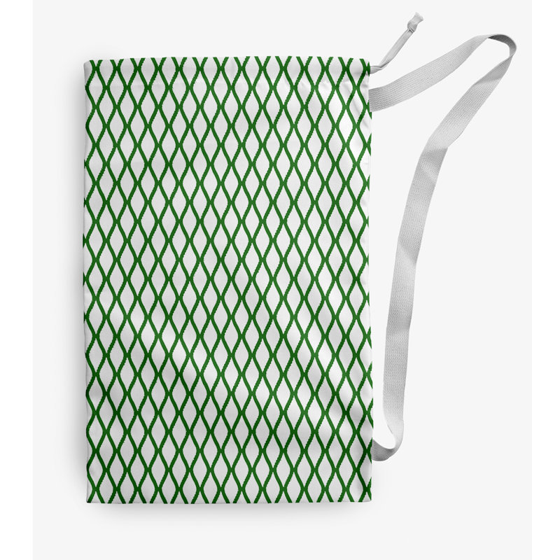 Fabric Laundry Bag with Handles, Medium (36" H x 28" W), Green
