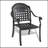 Cast Aluminum Patio Dining Chair Set Of 2 With Durable Frame And Comfortable Cushions For Elegant Outdoor Seating