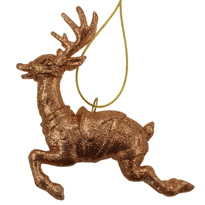 10cm Animals Hanging Figurine Ornament, Rose gold