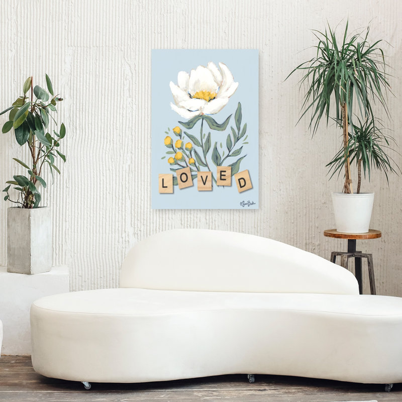 Art floral printanier Happy Flower, H 36 po x l 24 po