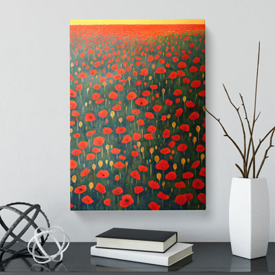 Racette Poppy Field - Wrapped Canvas