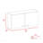 Rectangle 2-Door Wall Cabinet