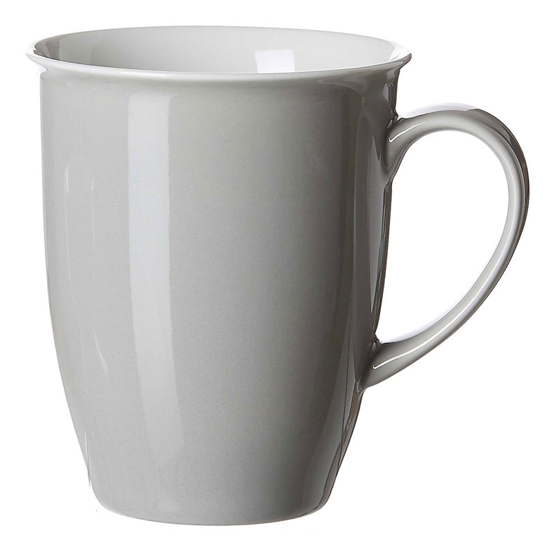 Porcelain Coffee Mug, Grey/Brown/Blue