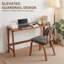 Bureau pliant en bois massif, bureau d'ordinateur moderne, bureau d'écriture en bois pour bureau à domicile, chambre à coucher, petits espaces