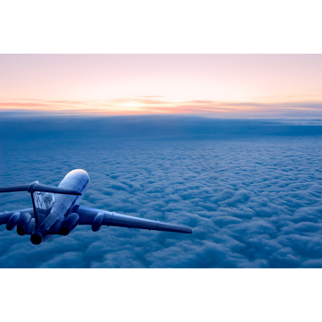 Sonnenaufgang Flug von Egorych - Leinwandbild auf Leinwand