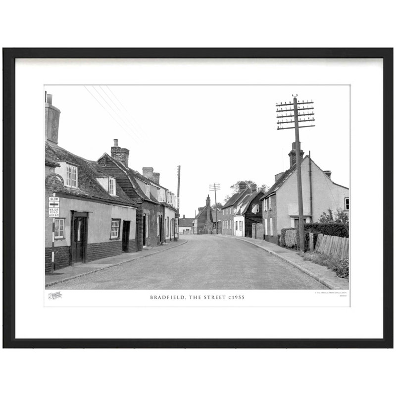 Bradfield, The Street C1955 by Francis Frith - Single Picture Frame Print, 45cm H x 60cm W x 2.3cm D
