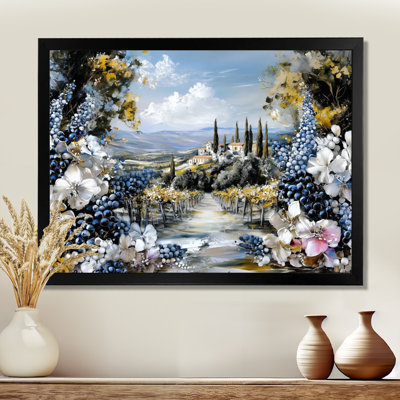 Serene Symphony Of Vineyard I - Vineyard Print Wall Art