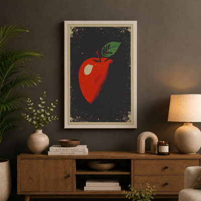 Vintage Apple Study Retro - Wrapped Canvas