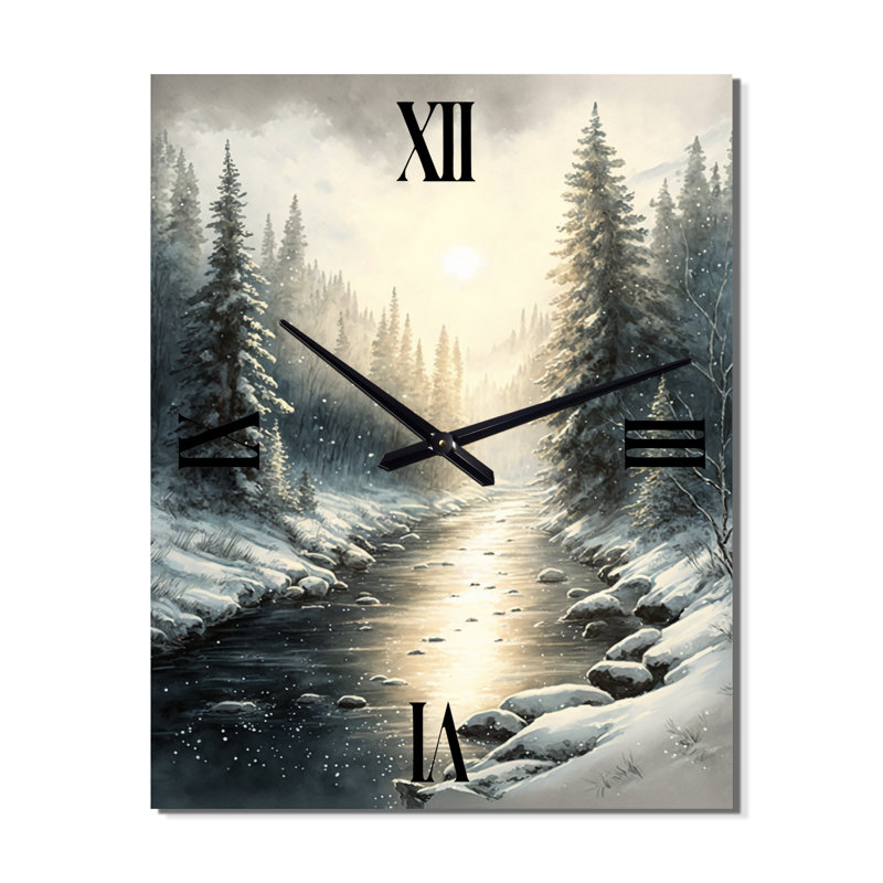 Jazzae - Horloges murales paysage lac, Moyen