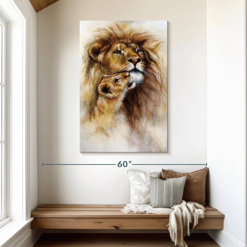 Brampt Lions, H 48 po x l 32 po