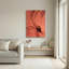 «Danseuse» sautant avec un tissu transparent sur toile rose-133547912