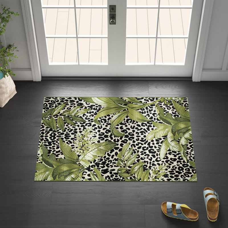 Ananke Block Print Area Rug, Rectangle 120 x 170cm