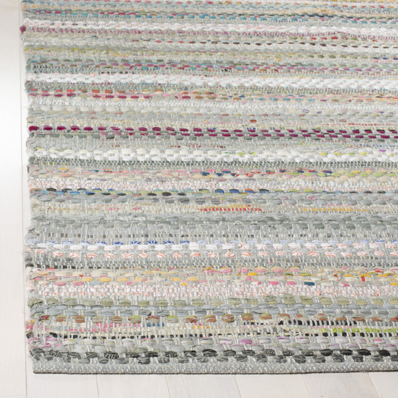 Vesey Hand Woven Cotton Striped Rug