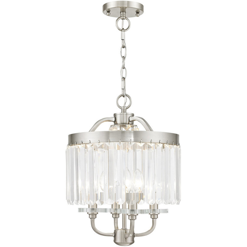 Lustre géométrique unique à 4 lumières DEL