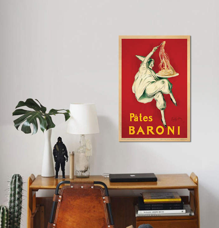 « assiettes baroni, 1921 » par leonetto, cappiello affiche, impression sur toile, H 40 po x l 26 po x P 1,5 po, Toile tendue