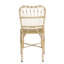 Chaise d'extérieur 2 pièces - construction en fer, conception tissée, capacité de charge de 400 lb, assemblée, facile à nettoyer pour la structure des chaises de salle à manger près de la piscine et dans la cour, tissage naturel, patio de jardin entièrement entretenu-835091762