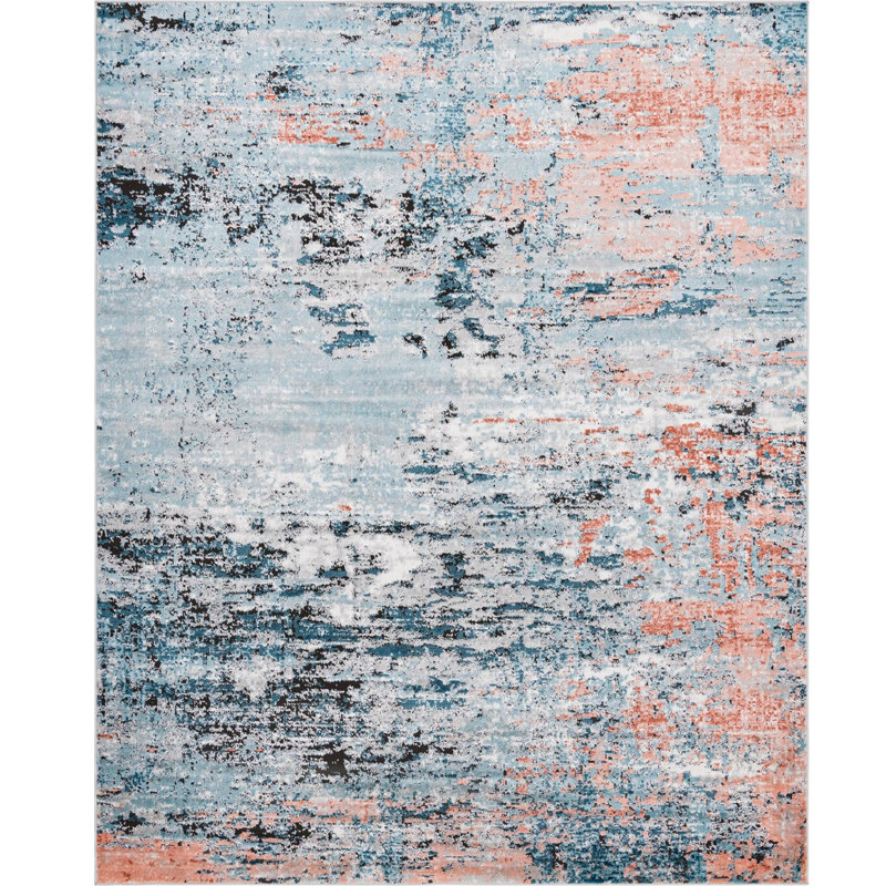 Abstract Indoor Rug, Rectangle 8' x 10'