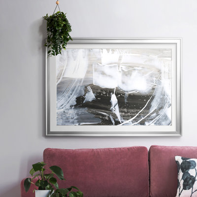 Blizzard Conditions IV-FramedFramed Print W biseauté mat et verre