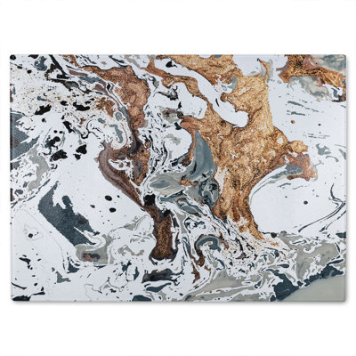 Marble Glass Chopping Board