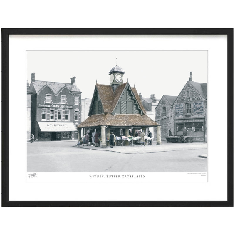 Witney, Butter Cross C1950 by Francis Frith - Single Picture Frame Print, 40cm H x 50cm W x 2.3cm D