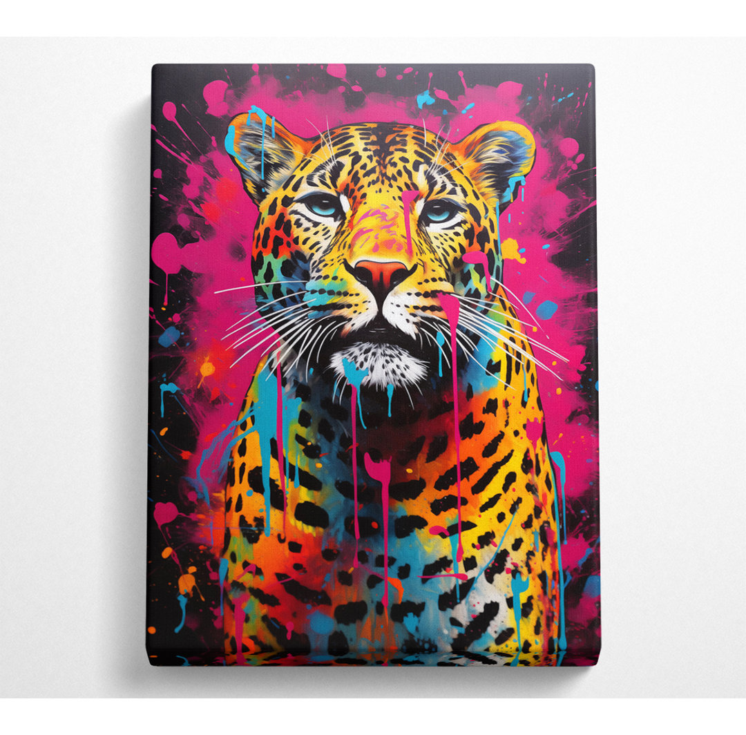 Cheetah Paint Splash - Kunstdrucke auf Leinwand